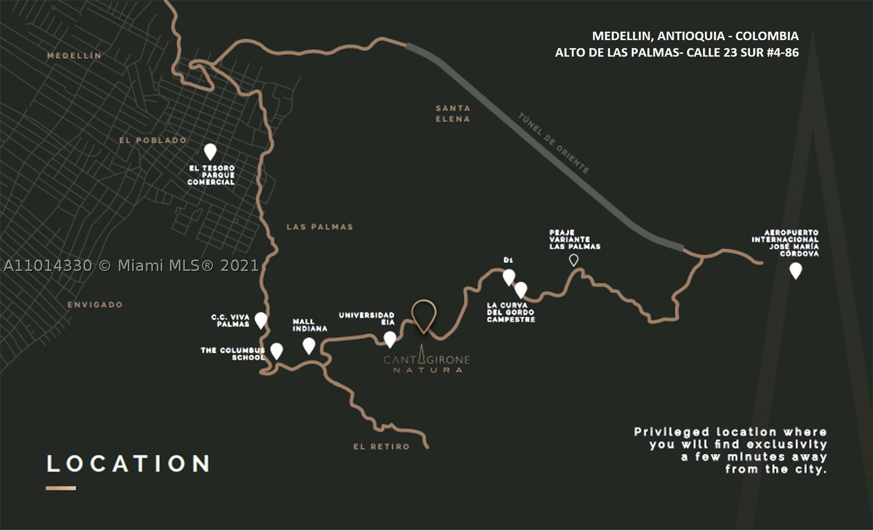 SUR # 4-85, CASA #46 CALLE 23, ALTO DE LAS PALMAS, ANTIOQUIA, CO COLOMBIA