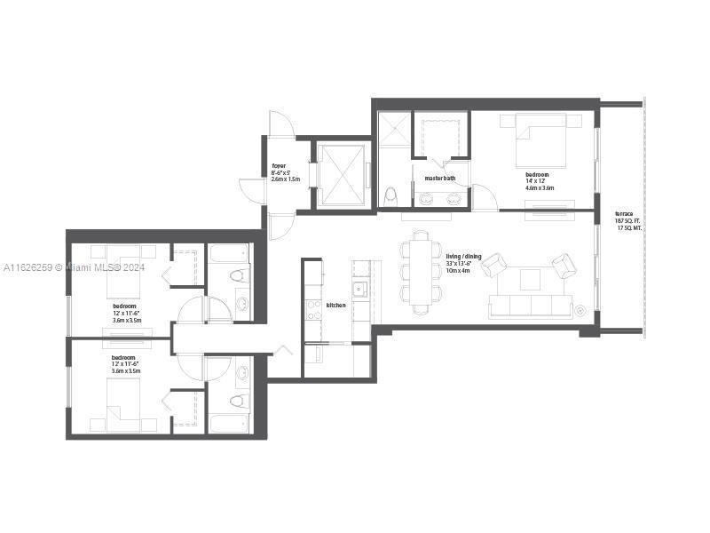 600 NE 27th St #2302, Miami FL 33137