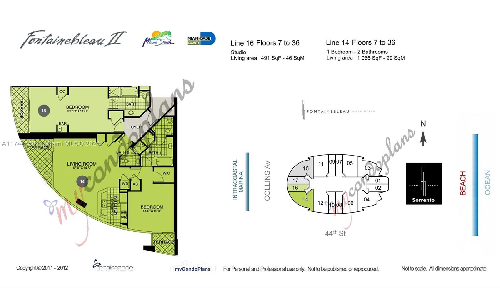 4401 Collins Ave #2114/2116, Miami Beach FL 33140