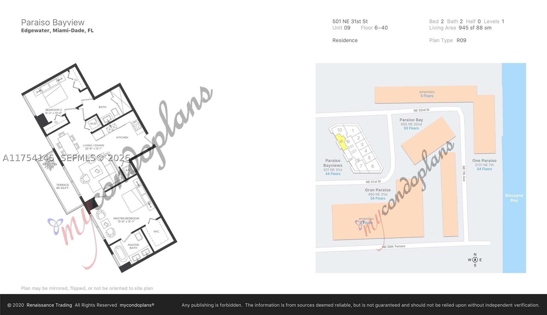 501 NE 31st St #2009, Miami FL 33137