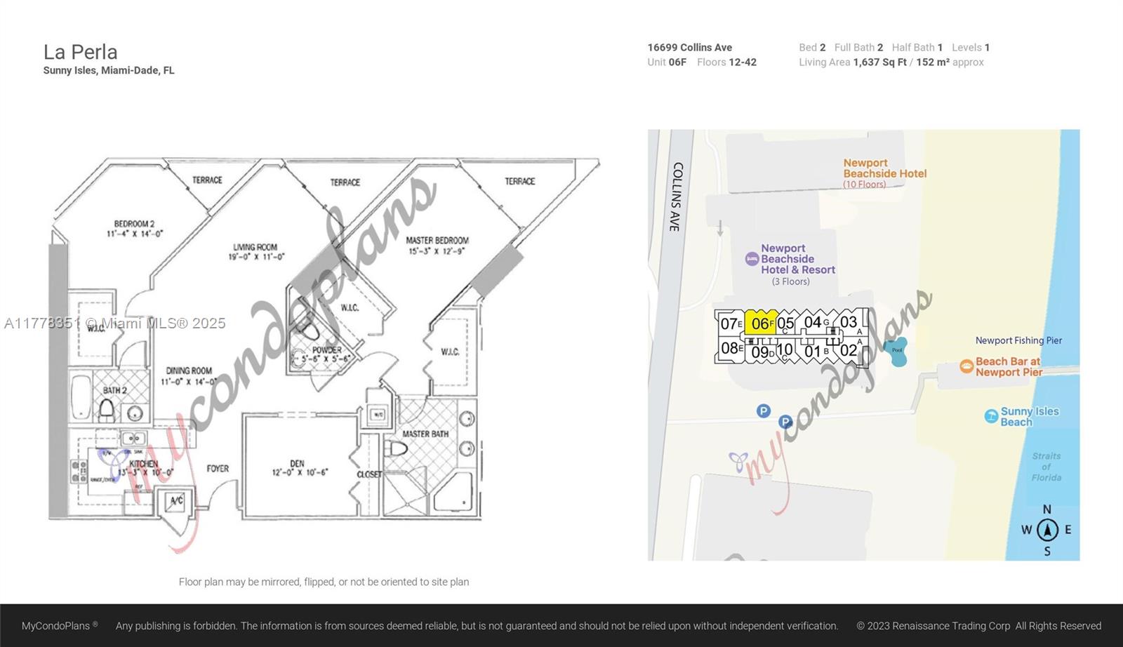 16699 Collins Ave #2406, Sunny Isles Beach FL 33160