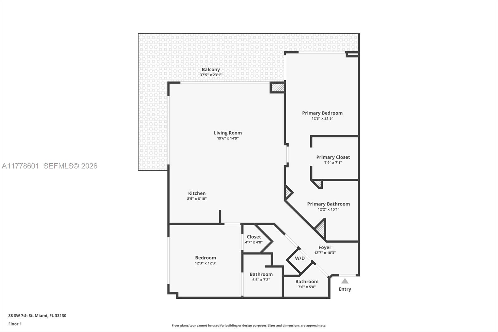 88 SW 7th Street #2411, Miami FL 33130