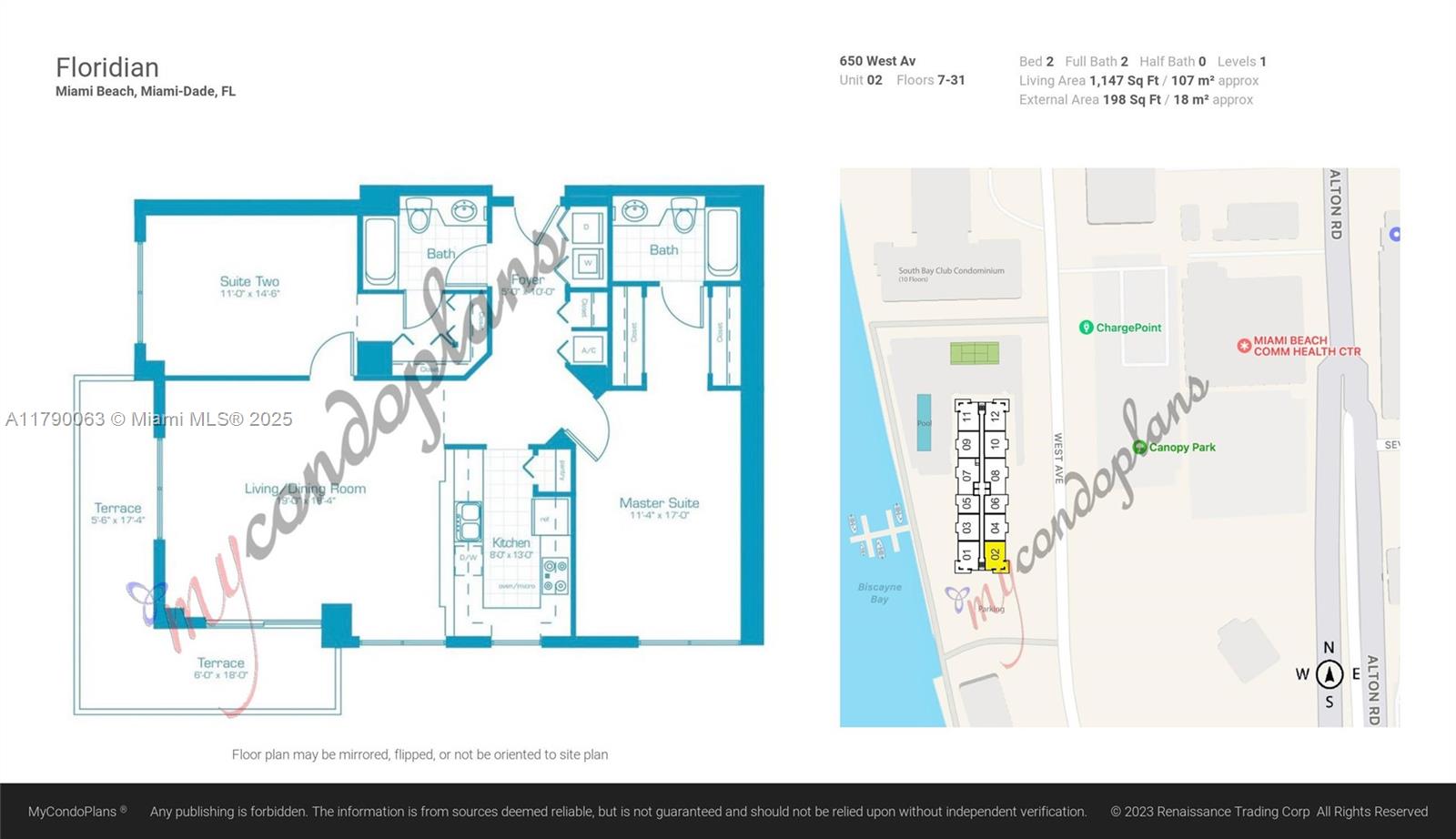 650 West Ave #2102, Miami Beach FL 33139