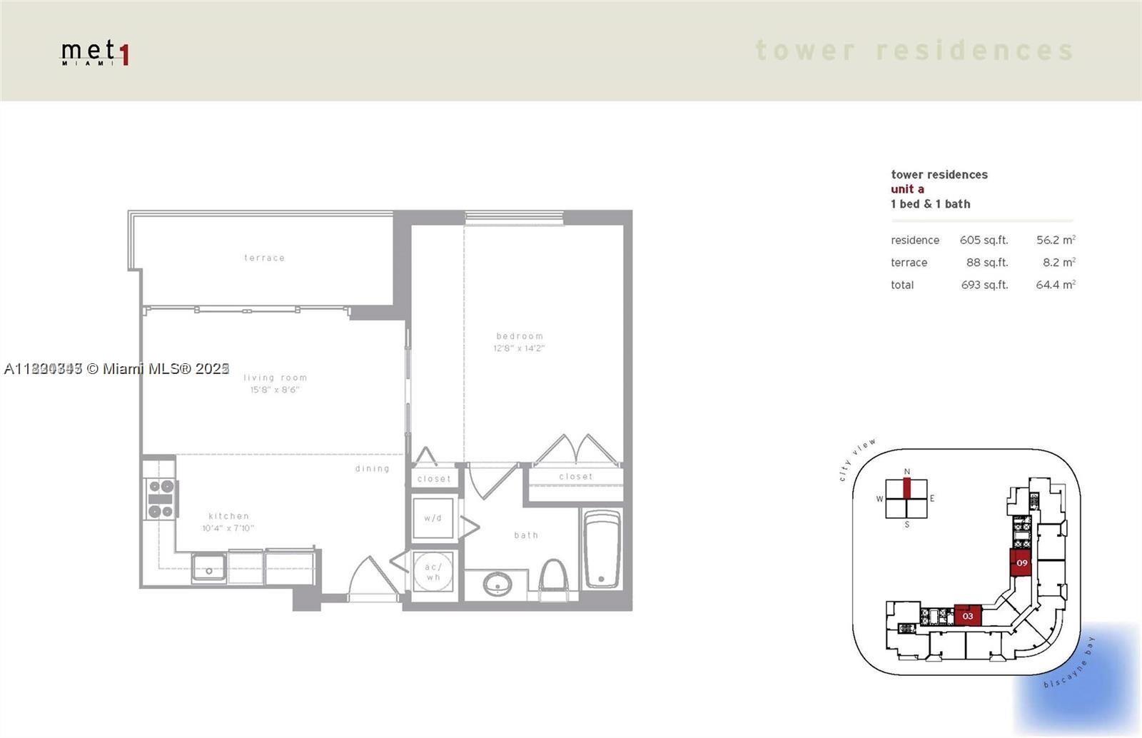 300 S Biscayne Blvd #T-2803, Miami FL 33131