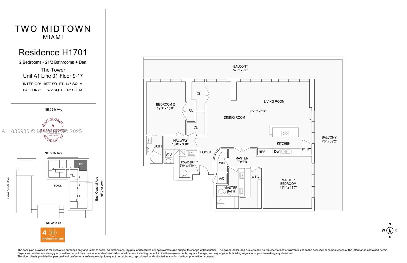 3470 E Coast Ave #H1701, Miami FL 33137