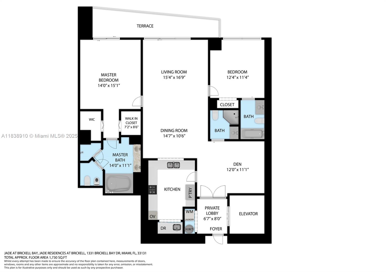 1331 Brickell Bay Dr #2909, Miami FL 33131