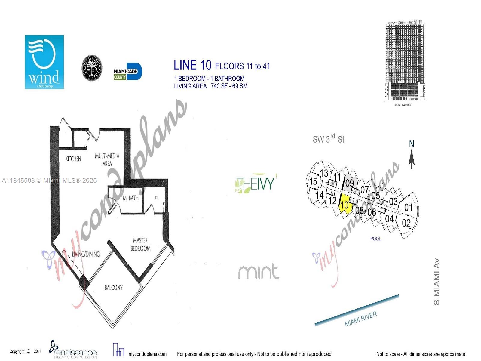 350 S MIAMI AVE #1610, Miami FL 33130