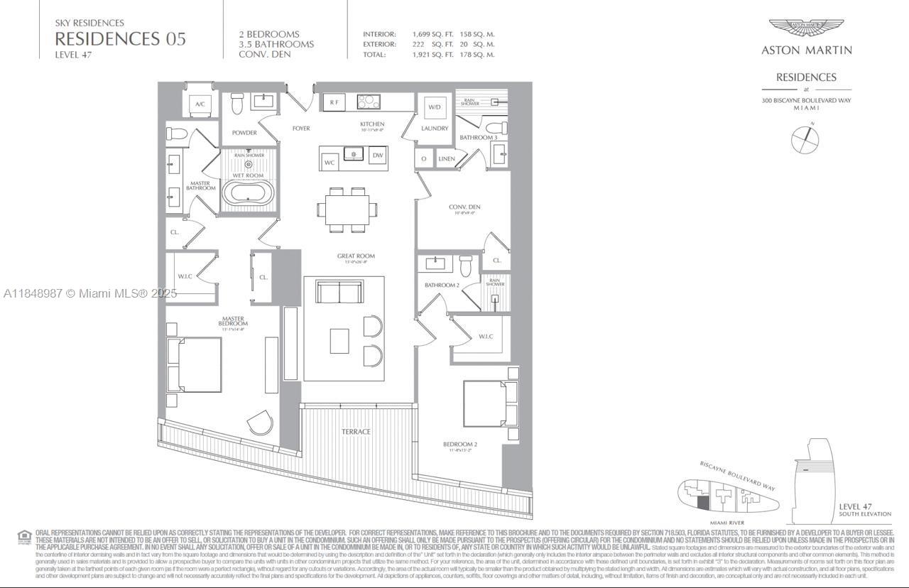 300 Biscayne Blvd Way #4705W, Miami FL 33131
