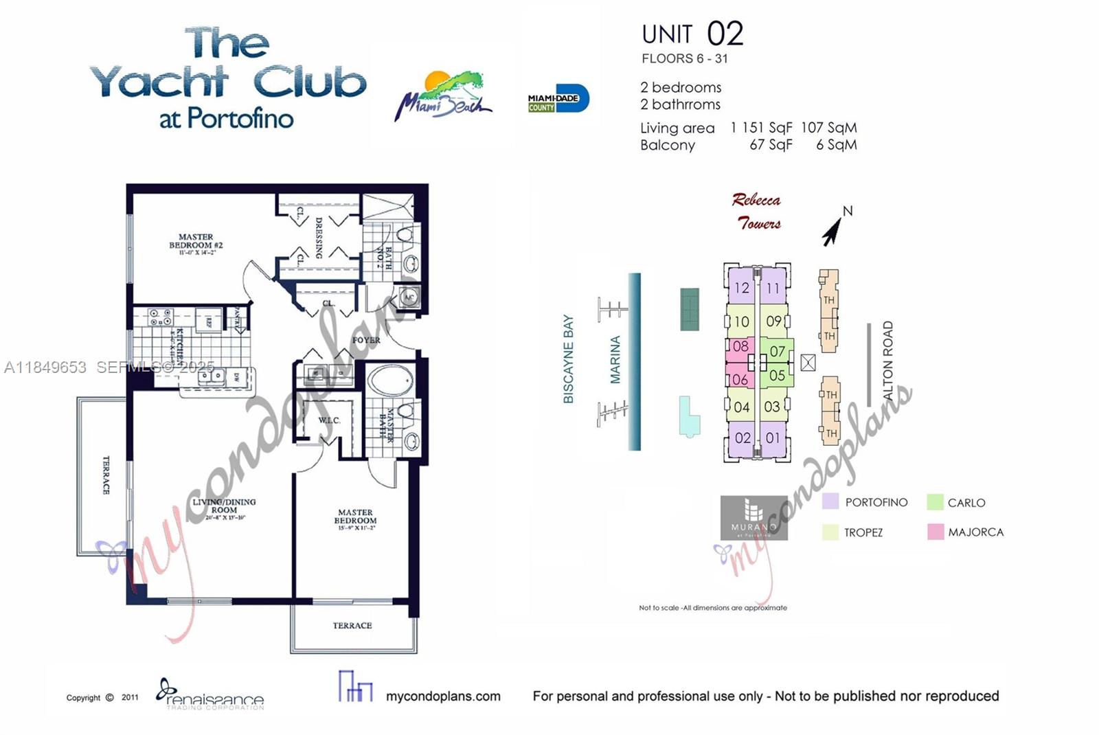 90 Alton Rd #2702, Miami Beach FL 33139