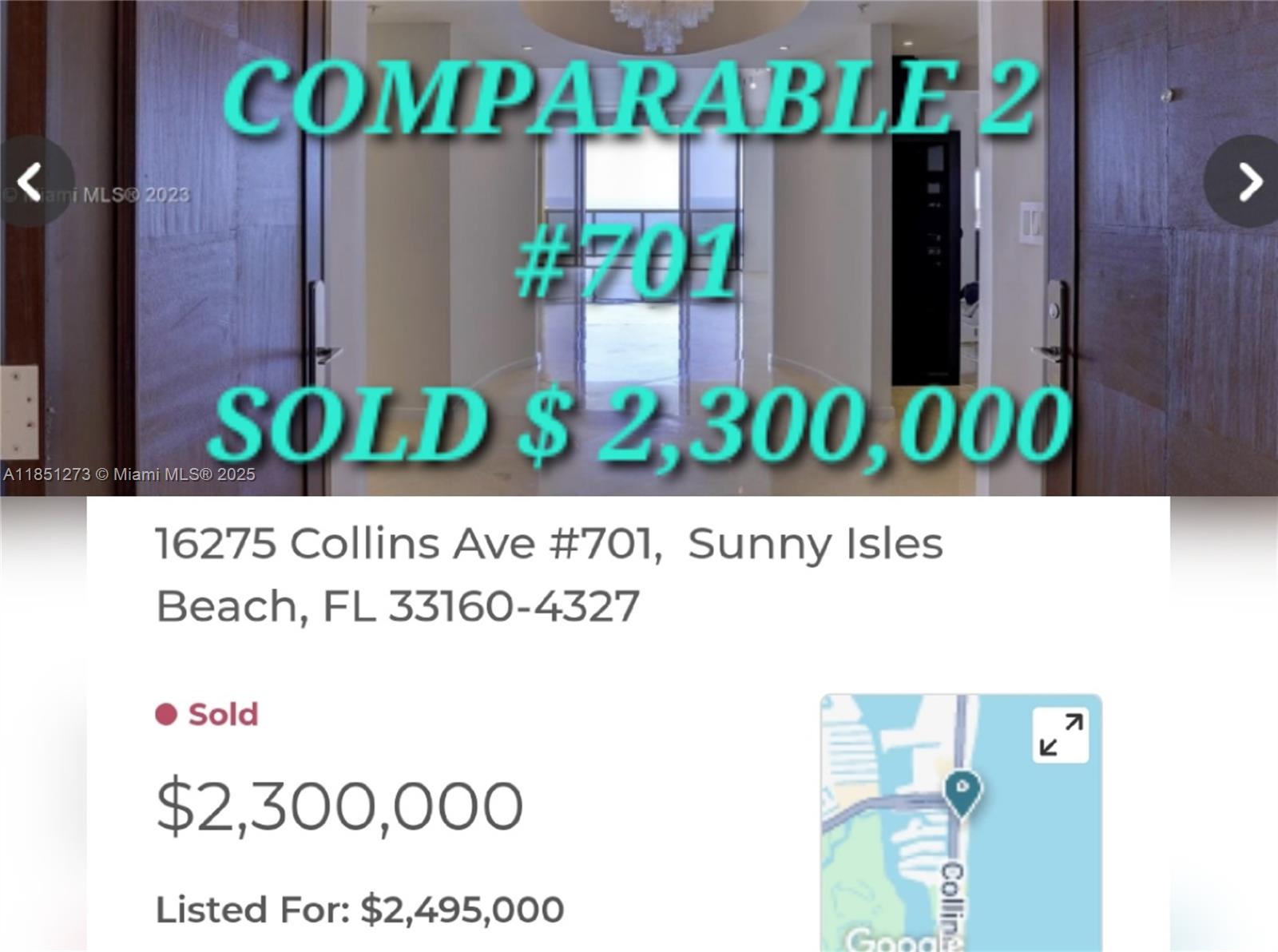 16275 Collins Ave #801, Sunny Isles Beach FL 33160