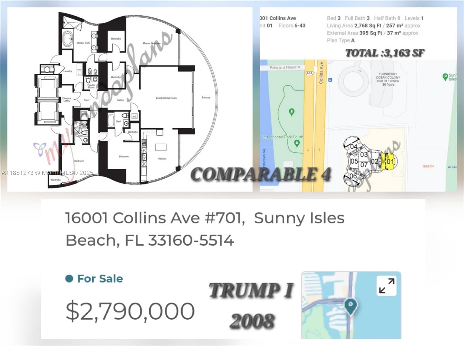 16275 Collins Ave #801, Sunny Isles Beach FL 33160