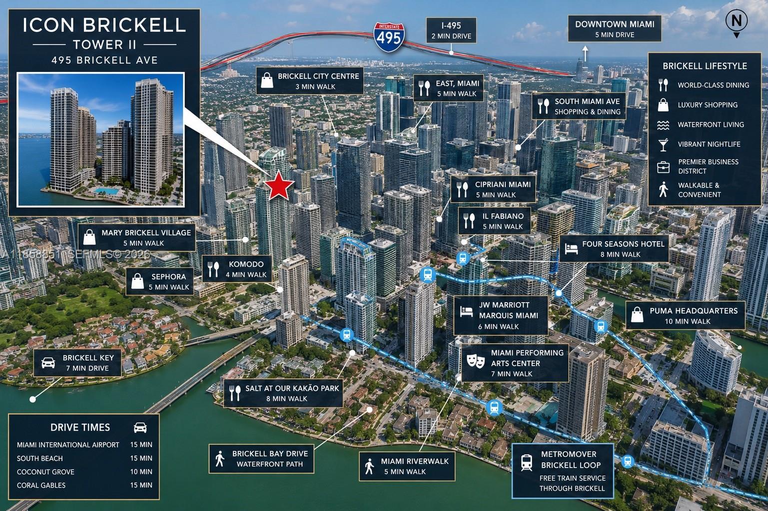 495 Brickell Ave #411, Miami FL 33131