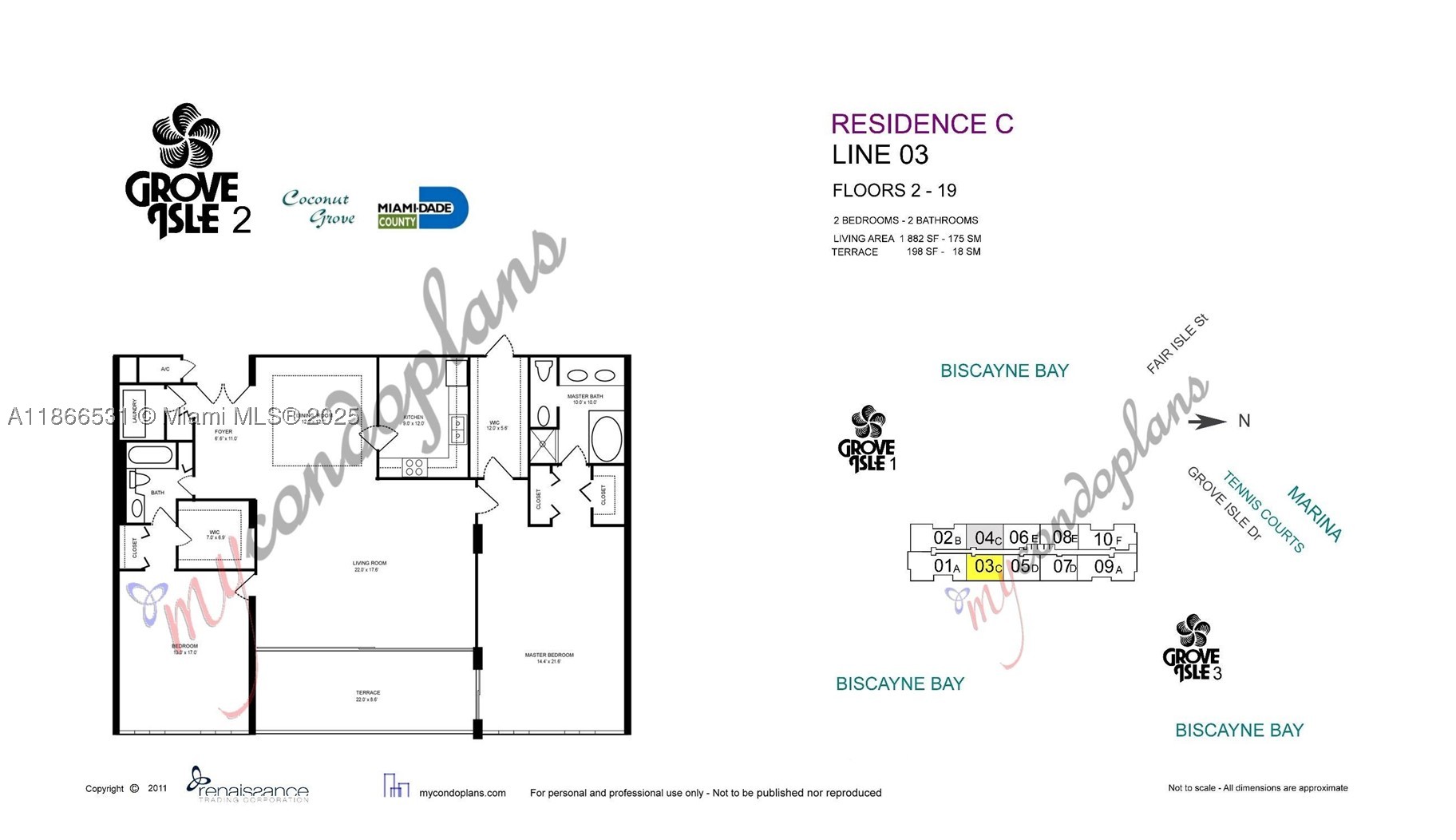 2 Grove Isle Dr #B1603, Miami FL 33133