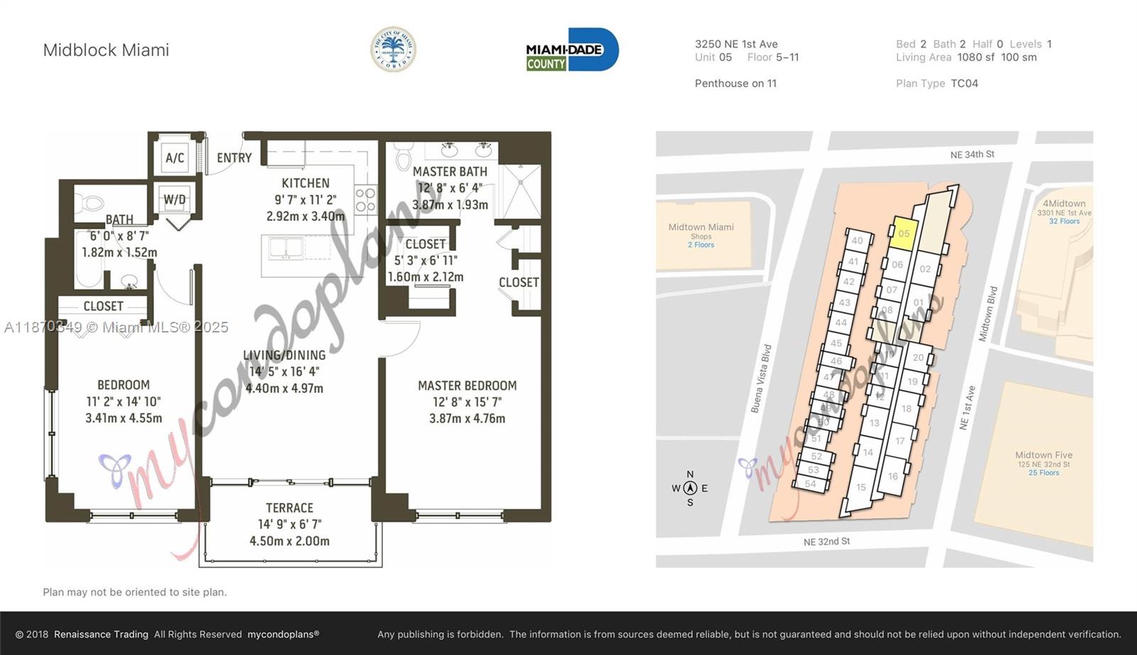 3250 NE 1st Ave #705, Miami FL 33137