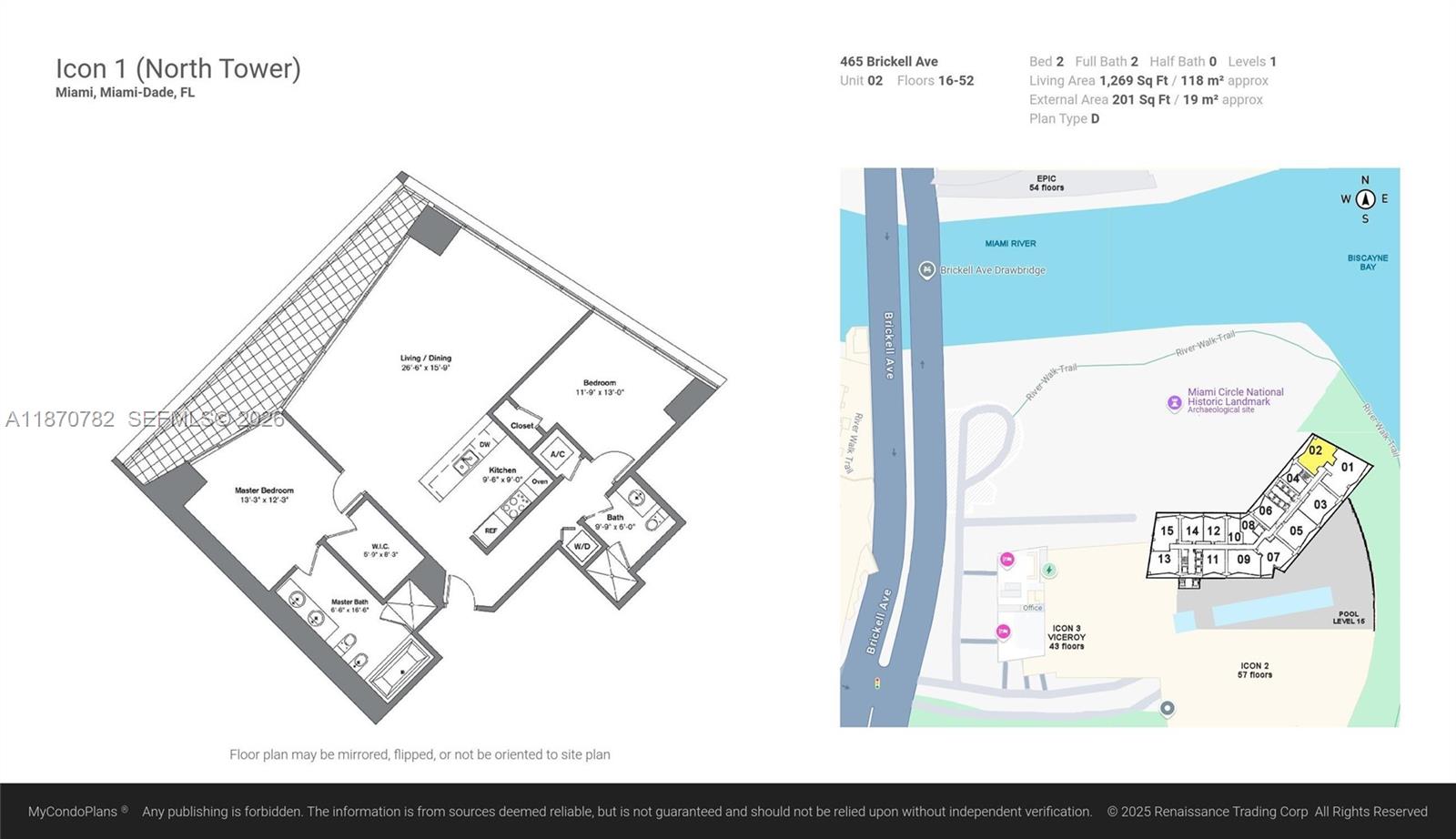 465 Brickell Ave #2002, Miami FL 33131