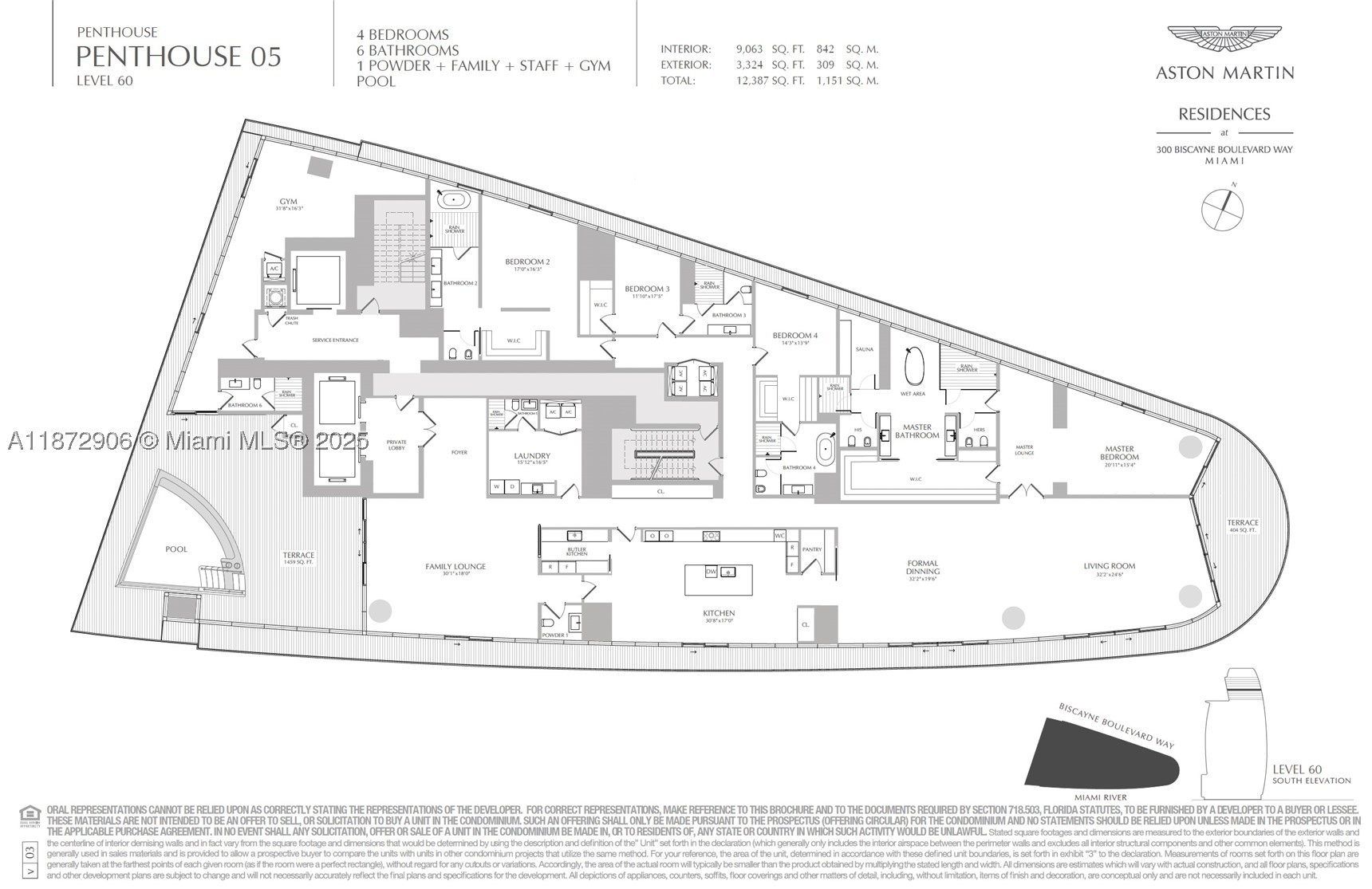 300 Biscayne Blvd Way #PH6001, Miami FL 33131