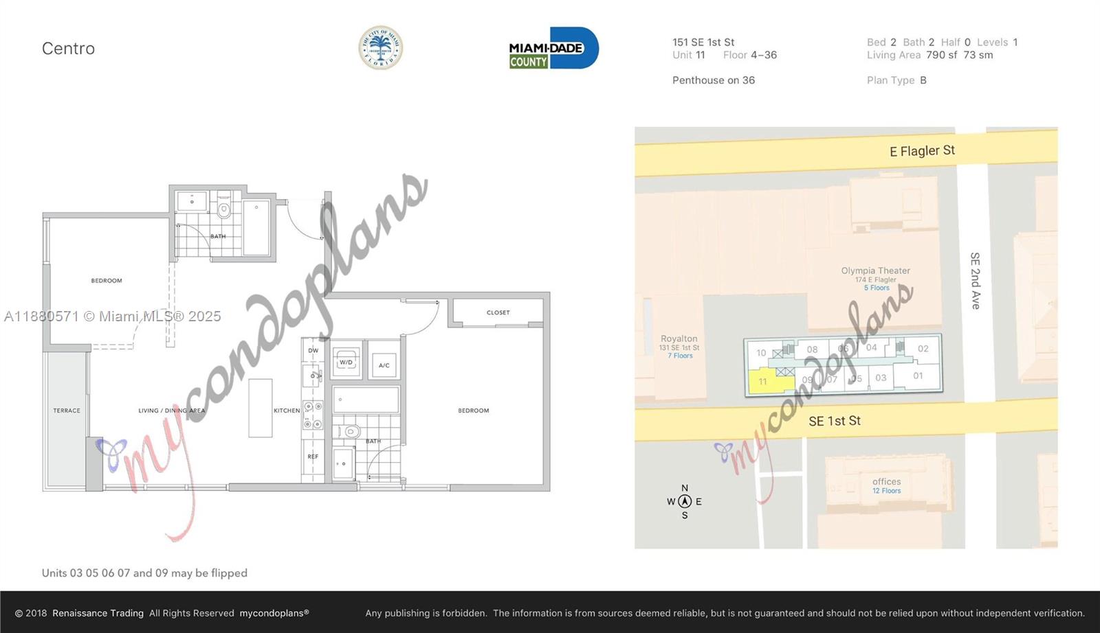 151 SE 1st St #2711, Miami FL 33131