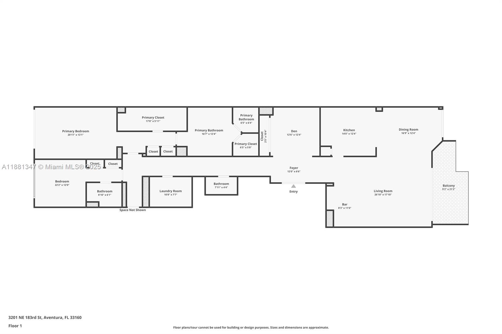 3201 NE 183rd St #1405, Aventura FL 33160