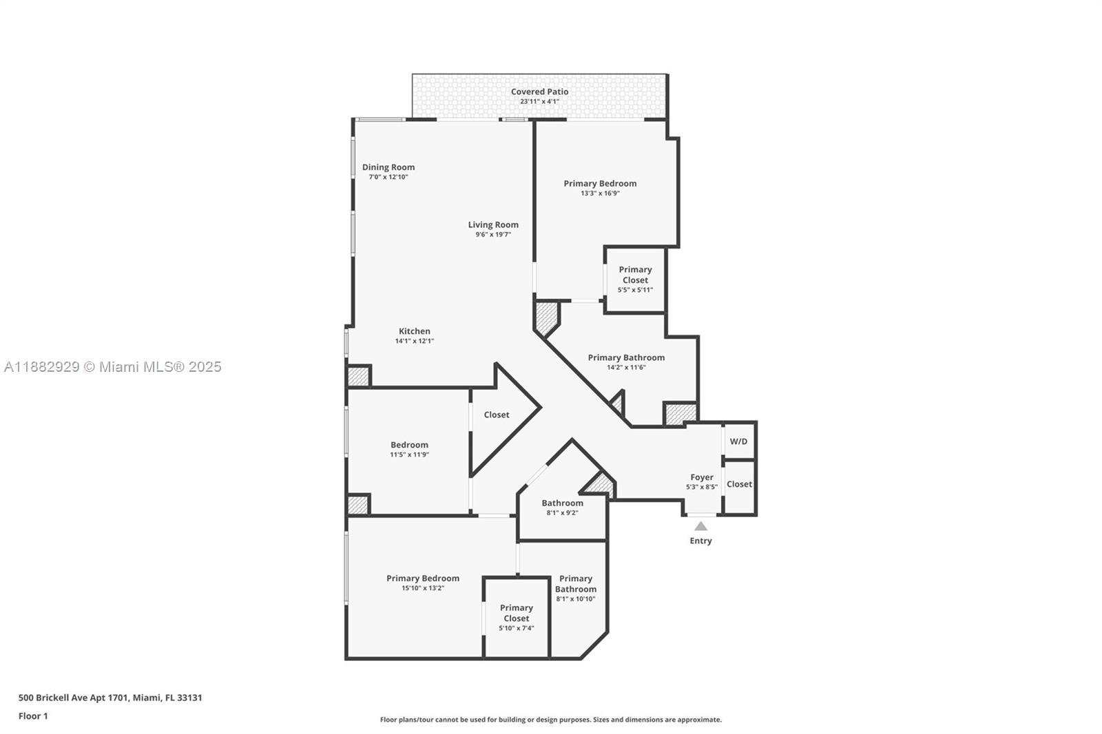 500 Brickell Ave #1701, Miami FL 33131