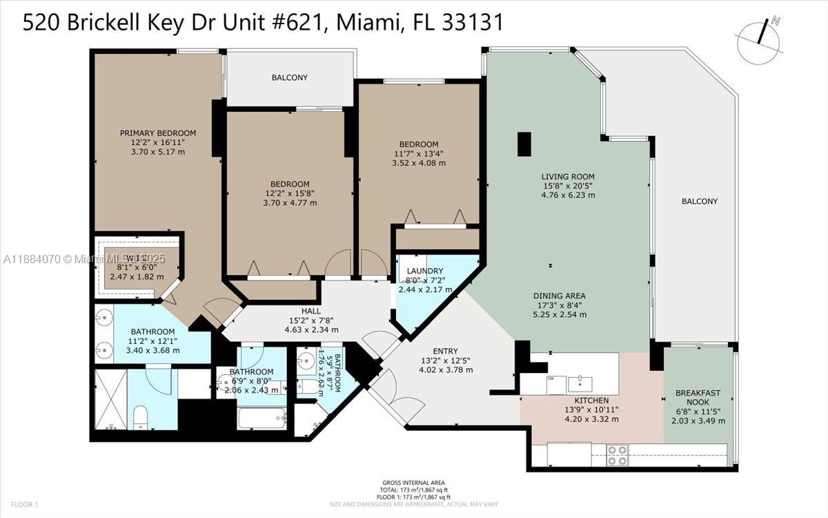520 Brickell Key Dr #A621, Miami FL 33131
