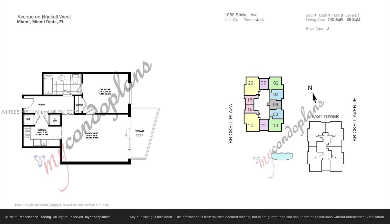 1050 Brickell Ave #3104, Miami FL 33131