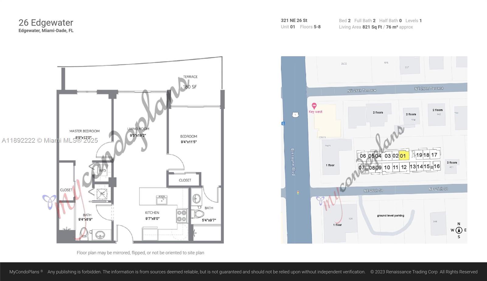 321 NE 26th St #801, Miami FL 33137