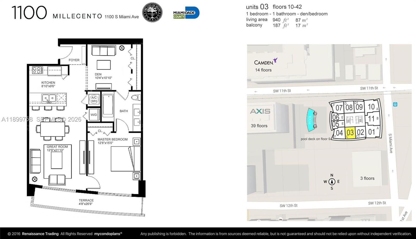 1100 S Miami Ave #2303, Miami FL 33130
