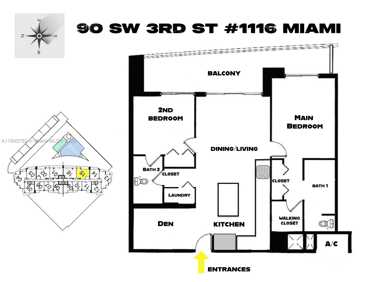 90 SW 3rd St #1116, Miami FL 33130