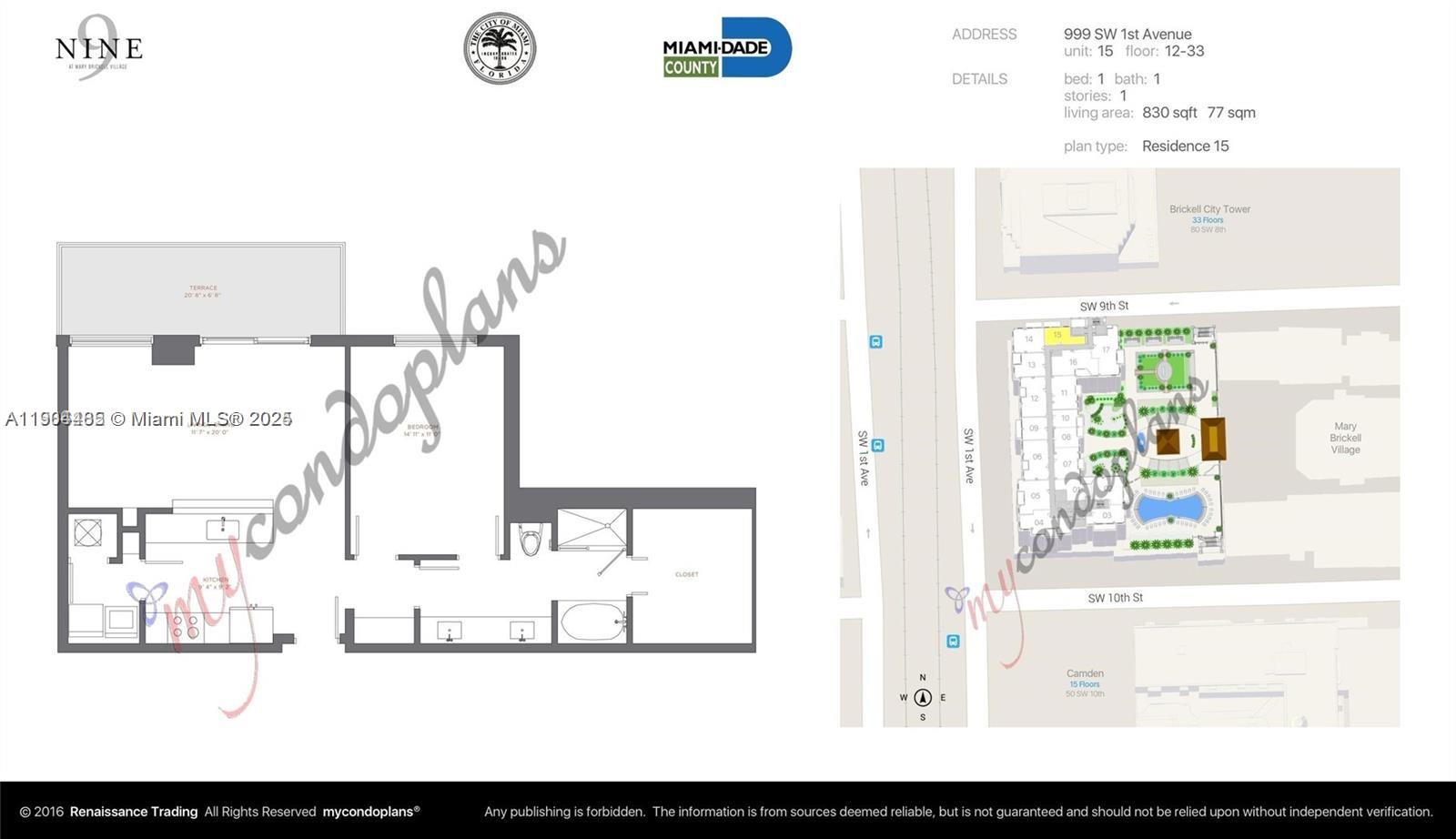 999 SW 1st Ave #1915, Miami FL 33130