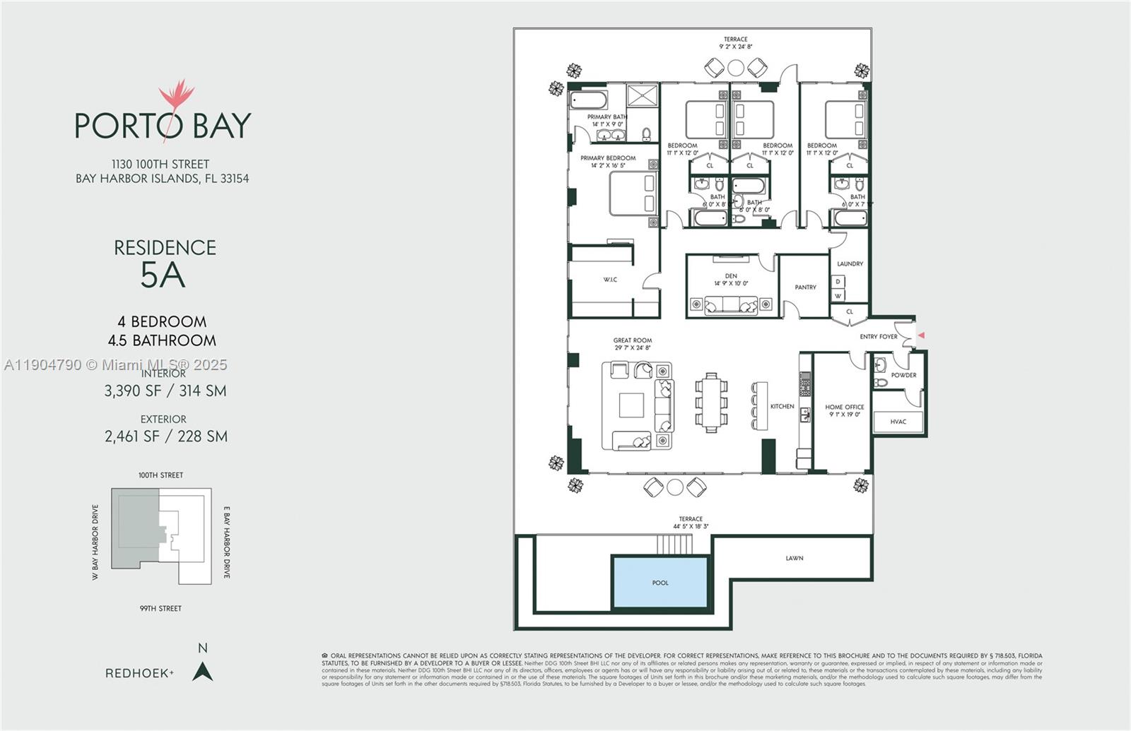 1130 100th St #5A, Bay Harbor Islands FL 33154
