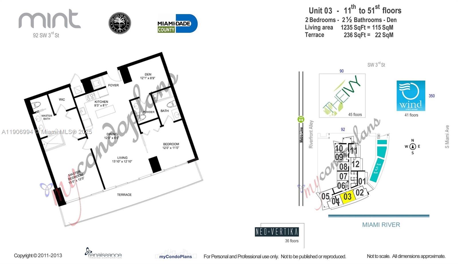 92 SW 3rd St #3503, Miami FL 33130