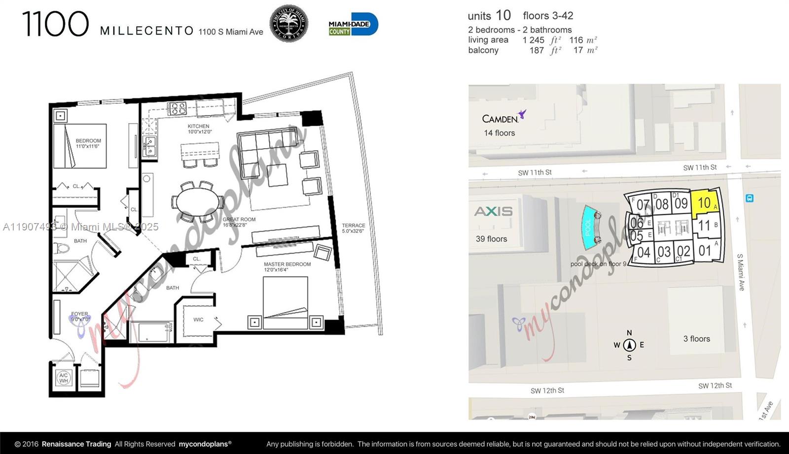 1100 S Miami Ave #3710, Miami FL 33130