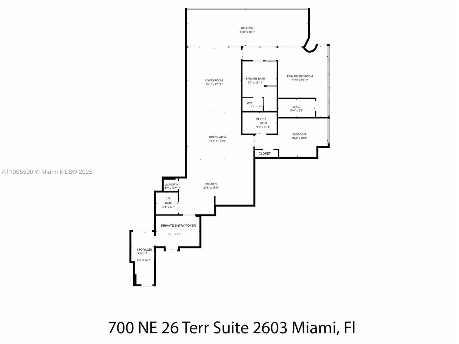 700 NE 26th Ter #2603, Miami FL 33137