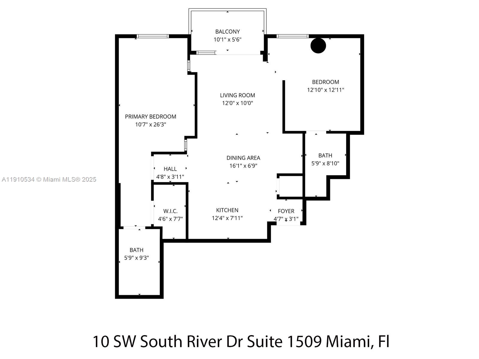 10 SW South River Dr #1509, Miami FL 33130