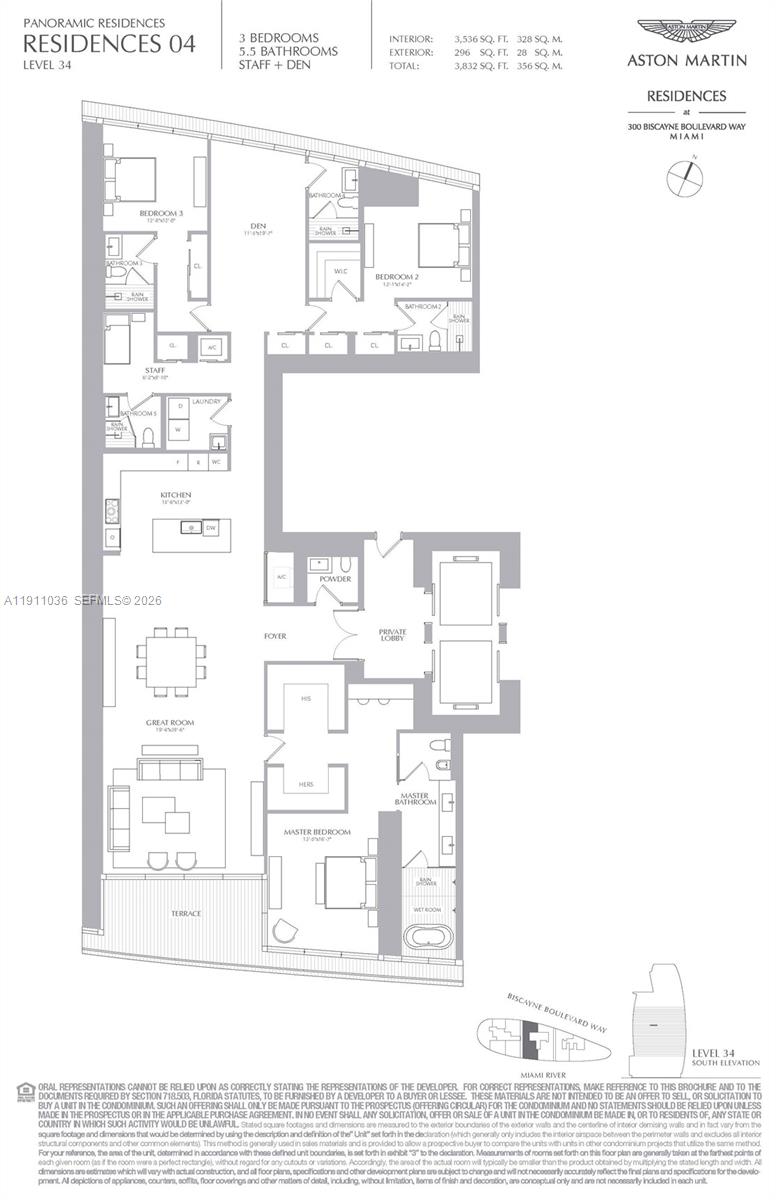 300 Biscayne Blvd Way #3404, Miami FL 33131