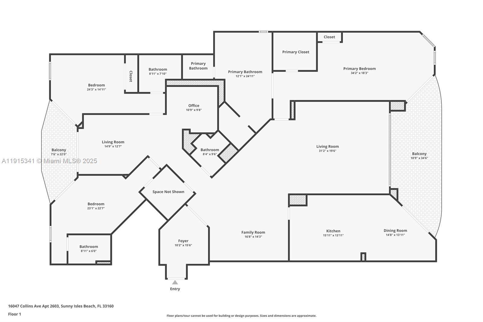 16047 Collins Ave #2603, Sunny Isles Beach FL 33160