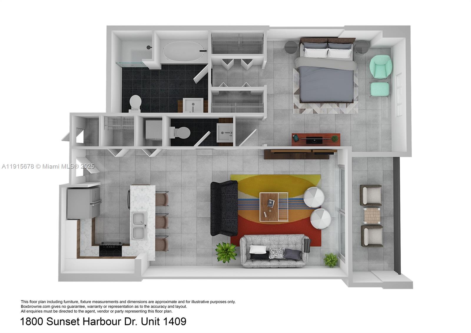 1800 Sunset Harbour Dr #1409, Miami Beach FL 33139