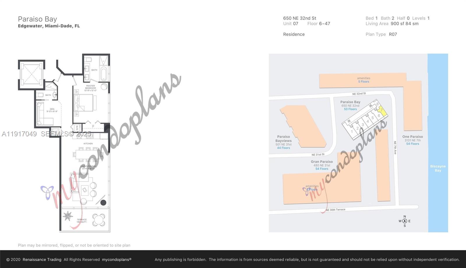 650 NE 32 #1207, Miami FL 33137
