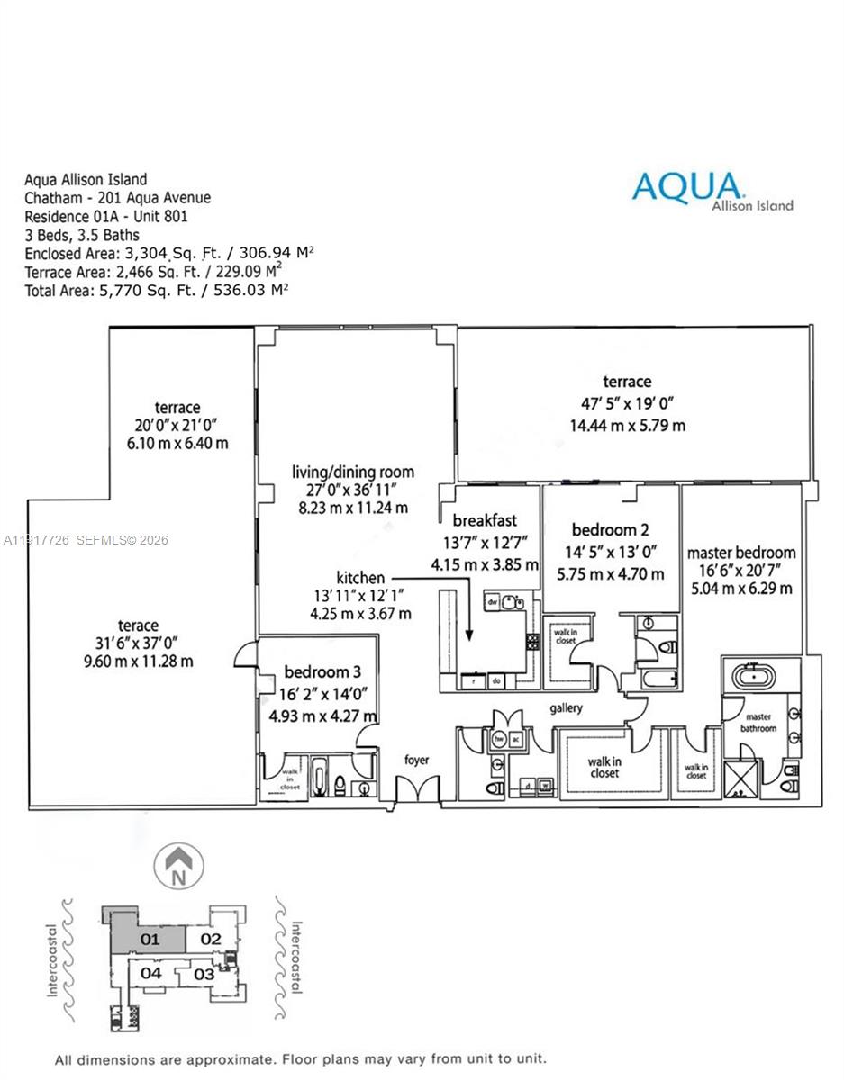 201 Aqua Ave #801, Miami Beach FL 33141