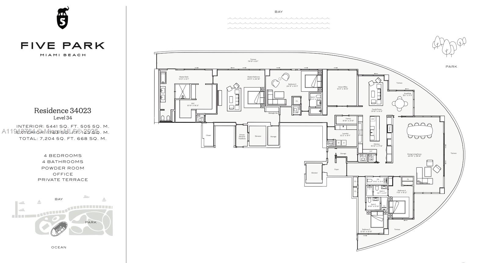 500 Alton #3402.03, Miami Beach FL 33139