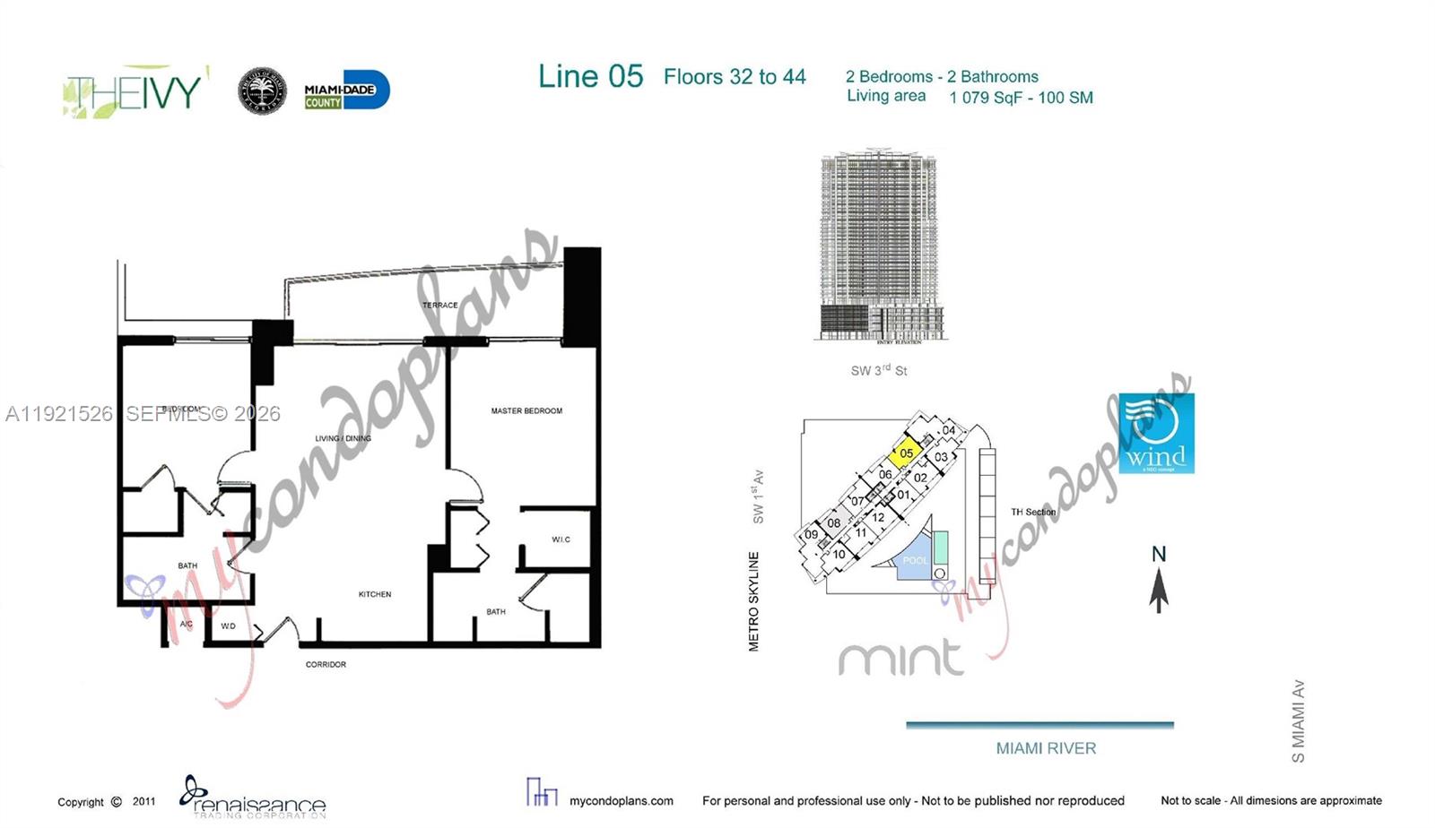 90 SW 3rd St #4105, Miami FL 33130