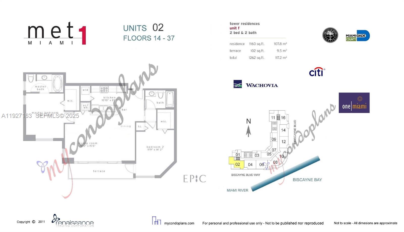 300 S Biscayne Blvd #T-2802, Miami FL 33131