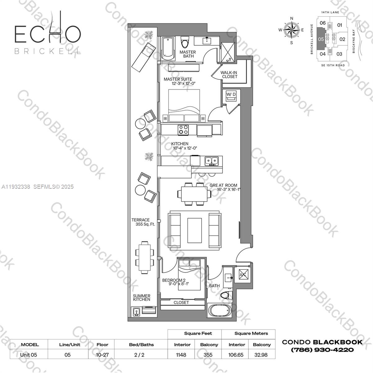 1451 Brickell Ave #2505, Miami FL 33131