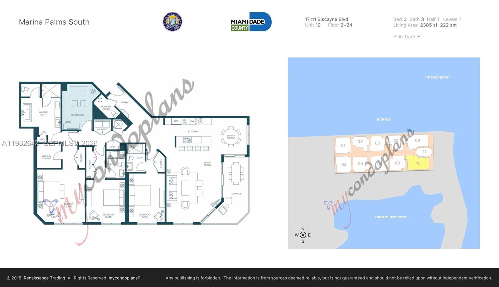 17111 Biscayne Blvd #410, North Miami Beach FL 33160