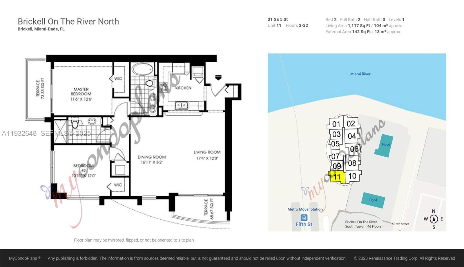 31 SE 5th St #2911, Miami FL 33131