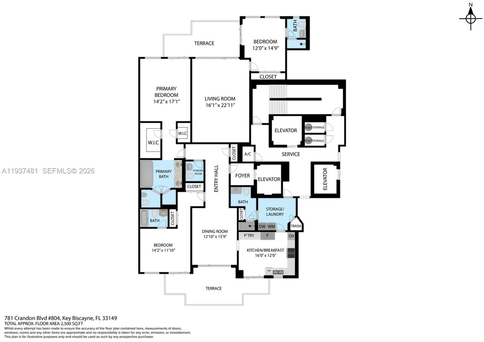 781 Crandon Blvd #804, Key Biscayne FL 33149