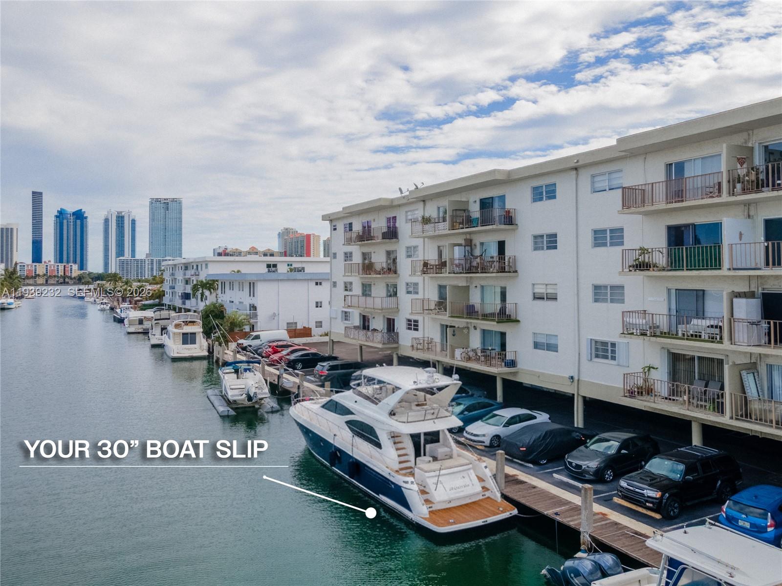 3665 NE 167th St #207 + 30' Deeded Dock, North Miami Beach FL 33160