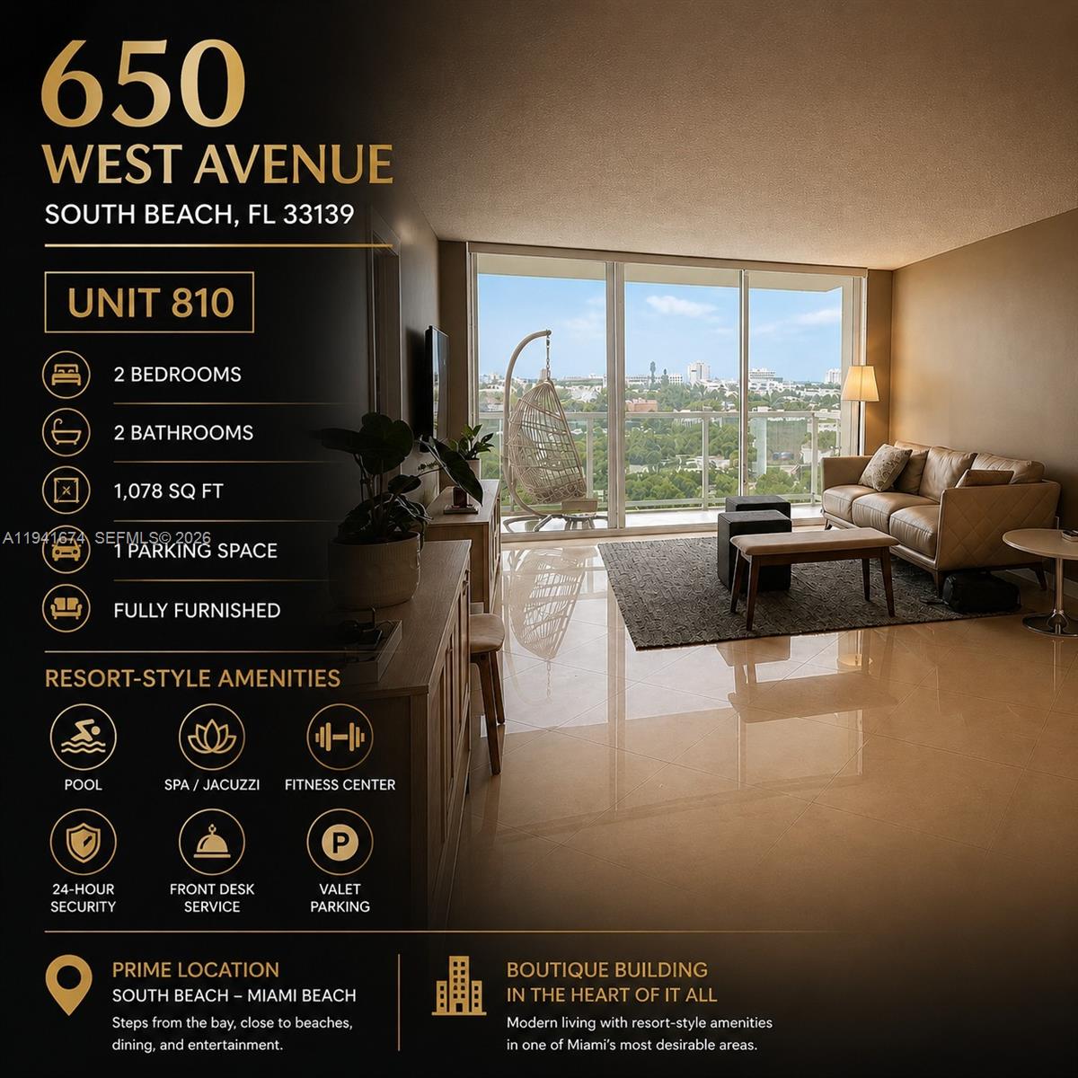 650 West Ave #810, Miami Beach FL 33139