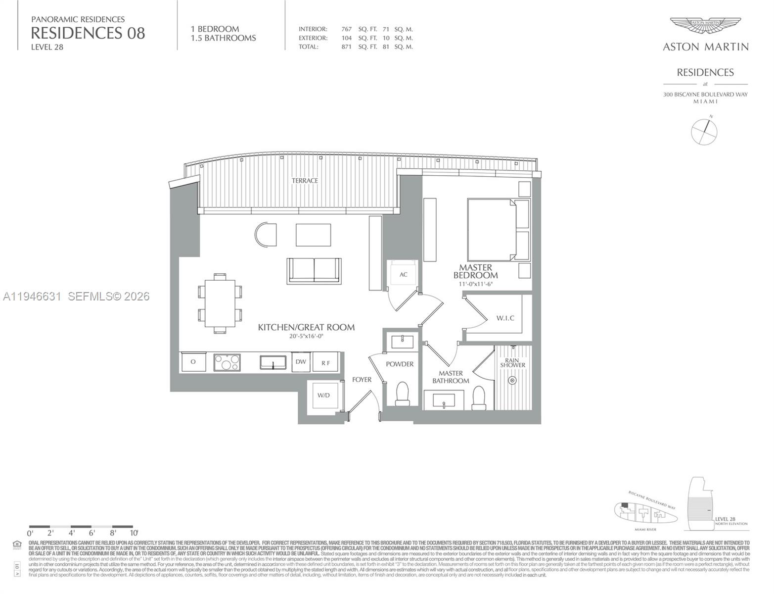 300 Biscayne Blvd Way #2808, Miami FL 33131