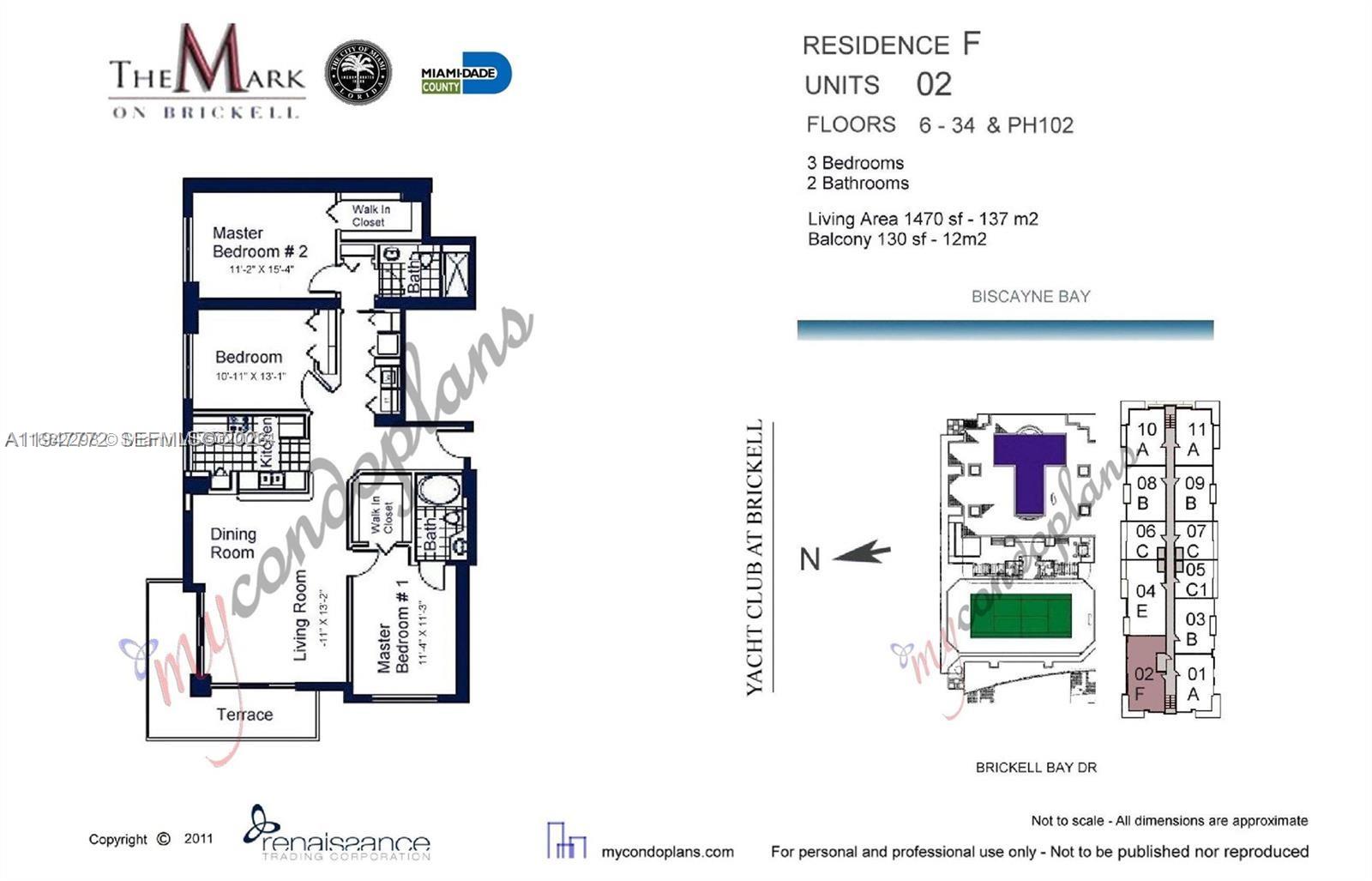 1155 Brickell Bay Dr #1802, Miami FL 33131